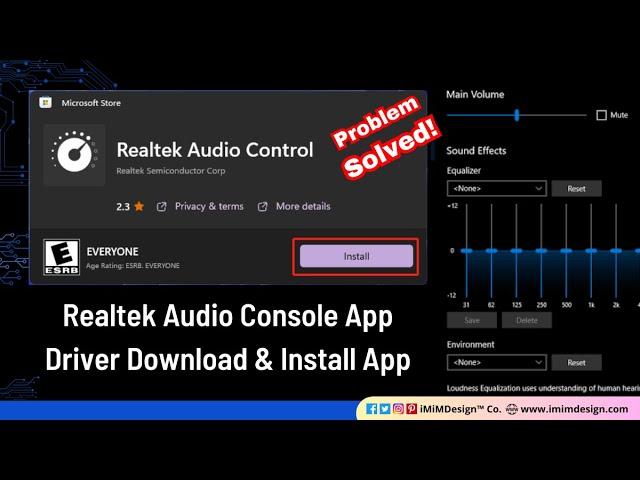 How to Install Realtek Audio Console Windows 11 | Realtek Driver & App Installation Microsoft Store