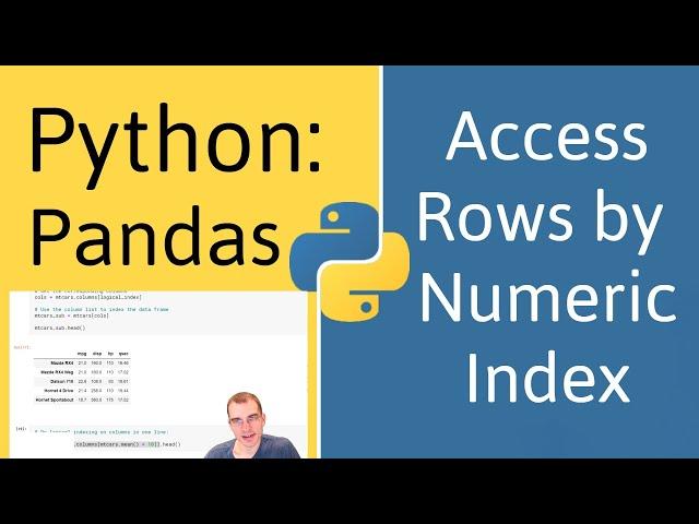 How to Access Rows by Numeric Index in Pandas (Python)