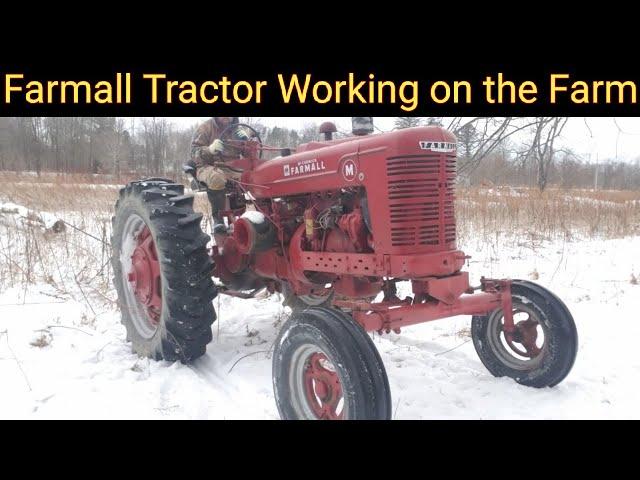 Farmall Tractor Working on the Farm