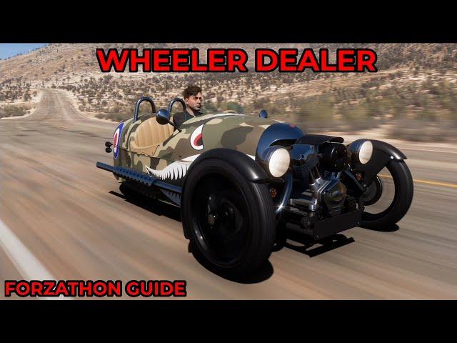 Forza Horizon 5 - Forzathon Guide - Wheeler Dealer - Morgan 3 Wheeler  -Rocosa Sprint & Awesome Burn