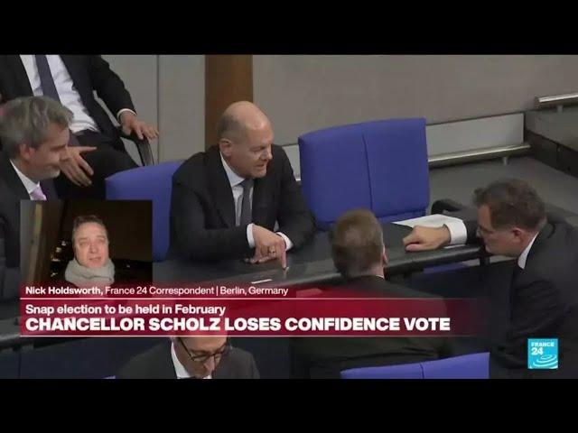 Germany’s Scholz loses confidence vote, triggering path to snap elections • FRANCE 24 English