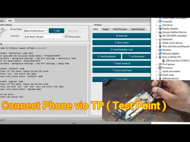 Huawei How to do Board Firmware |  Huawei p20  ( ANE-LX1 ) Write Board Firmware With Octoplus Huawei