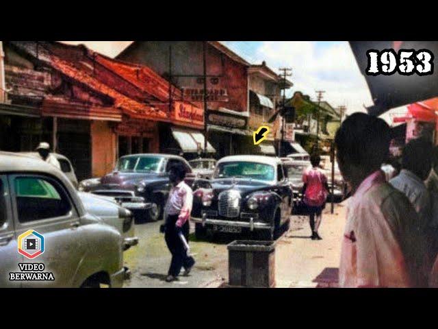 Jakarta in the Past in 1953 | Color Rare Videos