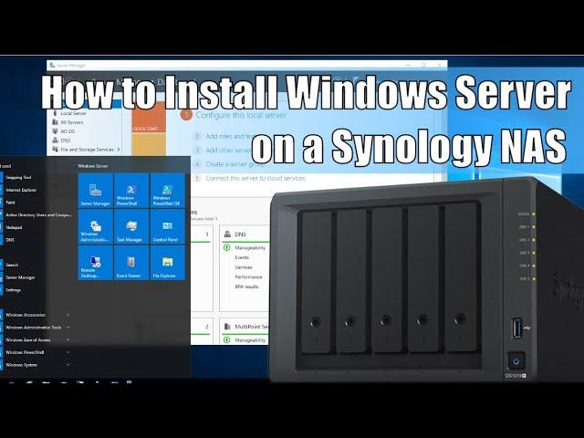 Installing Windows Server 2016/2019 on a Synology NAS