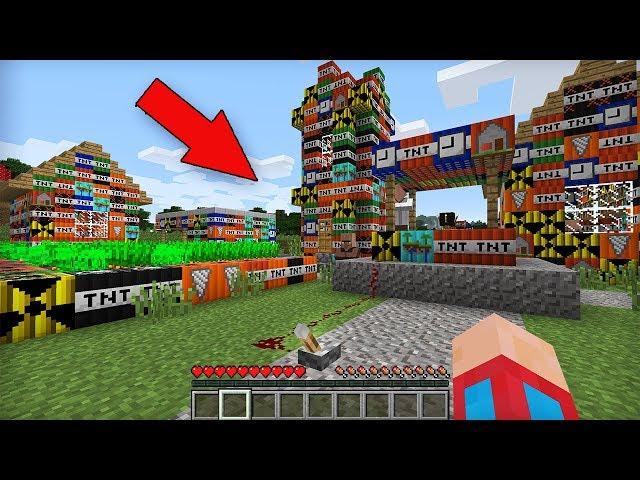 Я ВЗОРВАЛ ДЕРЕВНЮ ЖИТЕЛЕЙ ИЗ 10000 ДИНАМИТА В МАЙНКРАФТ | Компот Minecraft