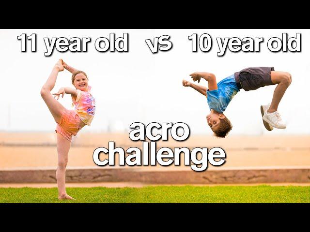 BOY vs GIRL Acro Gymnastics Challenge (DON'T Ship Them )