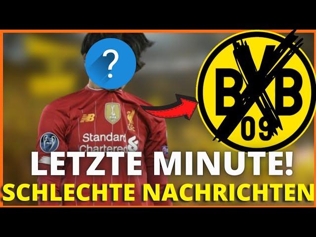 Traurige Nachrichten! Gerade bestätigt! Nachrichten von Borussia Dortmund heute