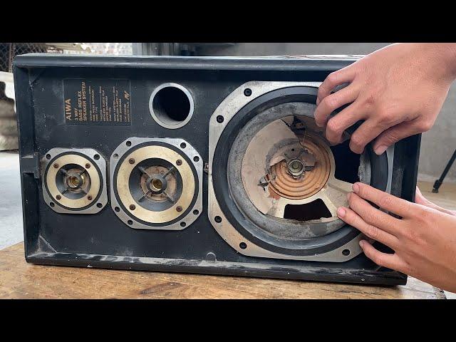 Restoration 3 way bass reflex speakers system // Restore things long forgotten