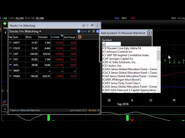 TC2000: How to Create Your Own WatchList of Stocks