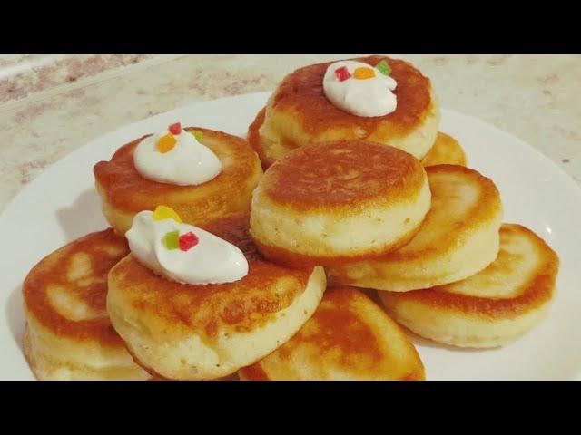 Pancakes on Kefir  Fluffy Pancakes! Olga's Recipes.