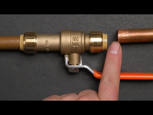 How to use sharkbite slip ball valve