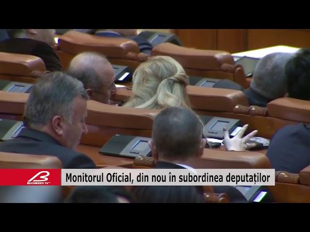 Monitorul Oficial, din nou în subordinea deputaților