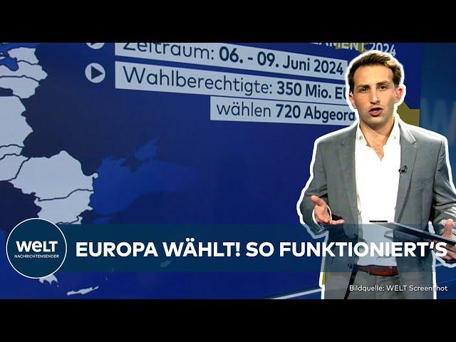 EUROPAWAHL: 350 Millionen Europäer zum Wählen aufgefordert! So funktioniert die Wahl