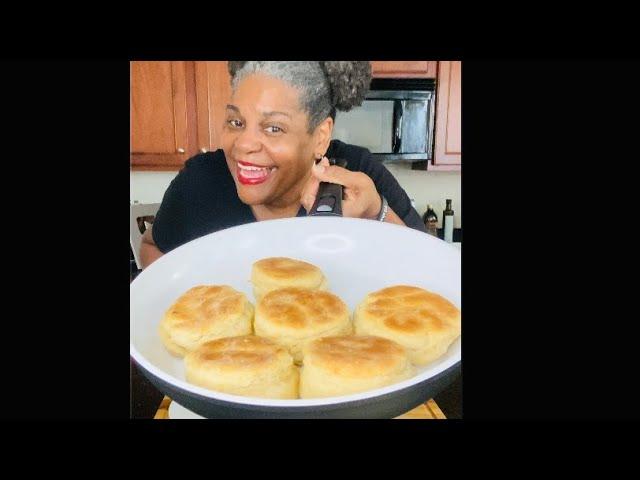 I don’t use ANY oven to Bake Biscuits anymore!  Cooked on Stovetop! (BIG, Flaky, Buttery Biscuits)