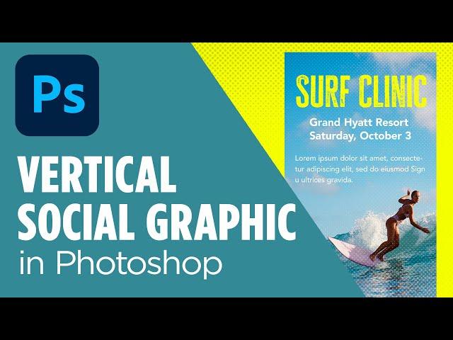 Quick Social Media Graphics in Photoshop | Beginner's Tutorial in 8 Minutes