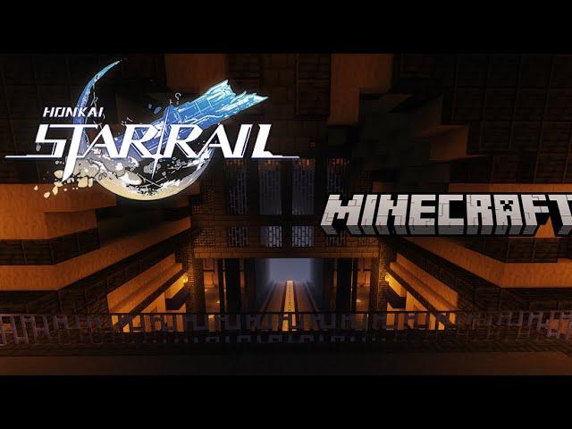 Building the Belobog Station from Honkai Star Rail in Minecraft