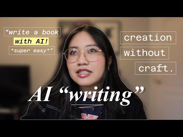 ok fine, let's talk about "AI writing"