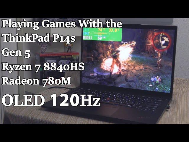 Playing Games With the ThinkPad P14s Gen 5 AMD (Radeon 780M) | Slap Tech