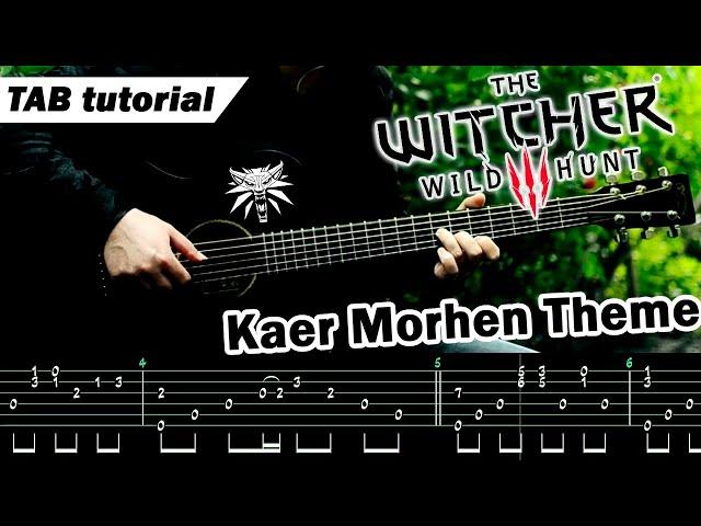 Kaer Morhen Theme (The Witcher 3: Wild Hunt) — Fingerstyle Guitar Lesson 【 TAB Tutorial 】