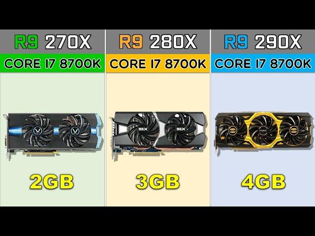 R9 270x vs R9 280x vs R9 290x Benchmarks in 2020's Games