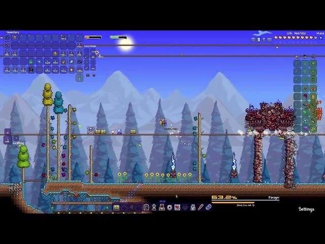 [Calamity Death Mode] Halibut Cannon vs All Bosses (excluding SCal)