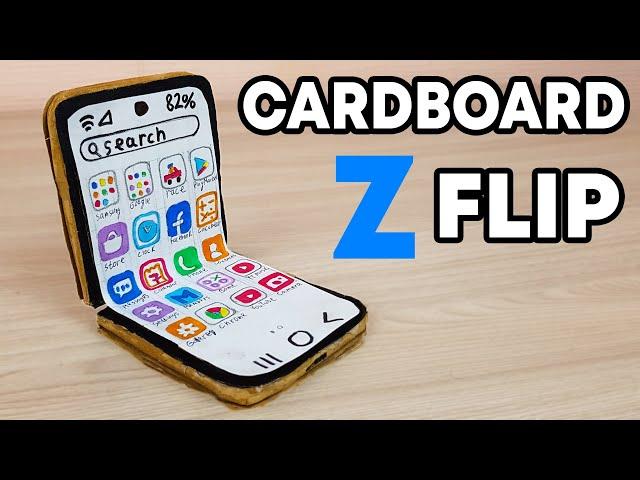 Cheapest Samsung Galaxy Z Flip from Cardboard - Stop Motion