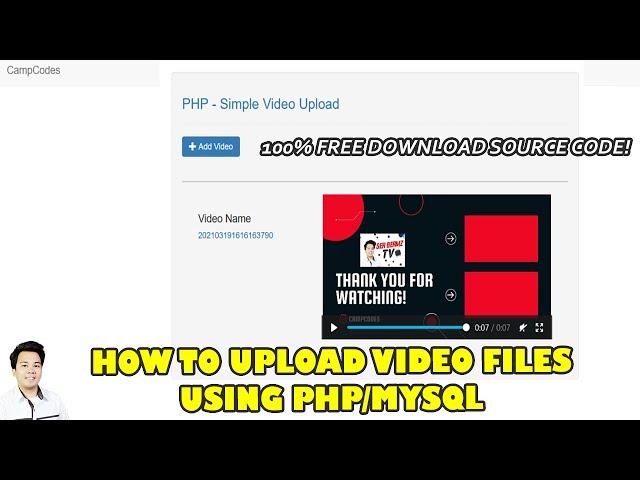 How to Upload Video using PHP MySQL | Free Source Code Download