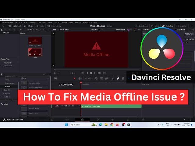 How To Fix Media Offline Issue In Davinci Resolve - Missing HEVC Video Codec (H.265)