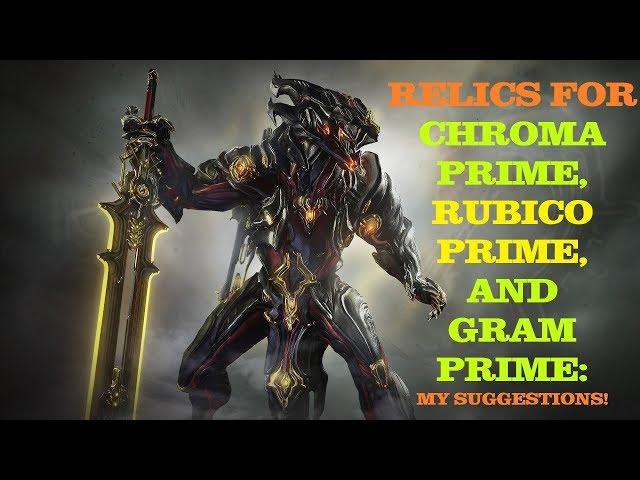 RELICS for Chroma Prime and his signature weapons...all you need to know...