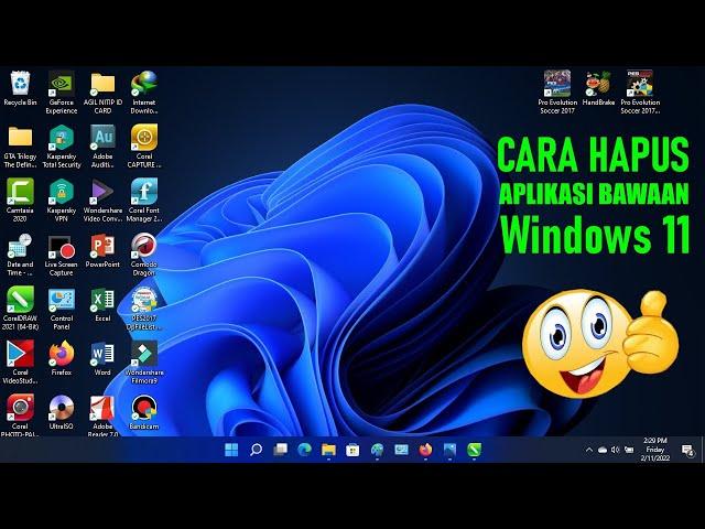 cara menghapus aplikasi bawaan windows 11