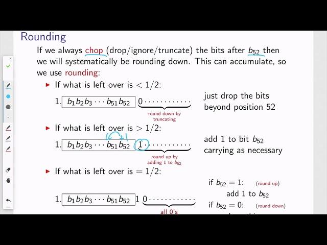 Floating Point Representation and Rounding Error