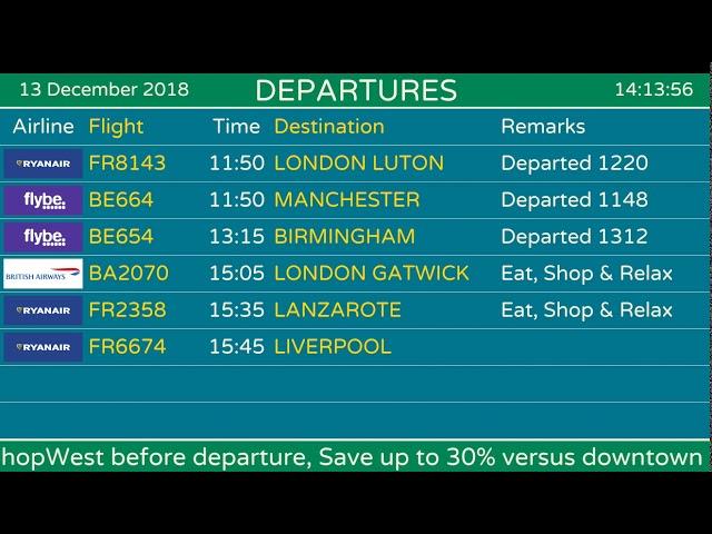 Airport Information Systems FIDS