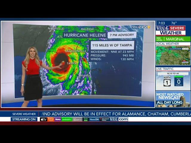 Helene now a Category 4: Tornado warnings issued, Dangerous flooding, power outages