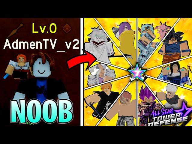 I Went From Noob To Pro For ONE LAST TIME In All Star Tower Defense Roblox! [Full Movie]
