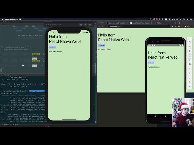 How to add React Native Web to an existing React Native project