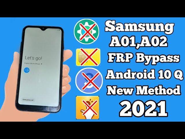 Samsung A01 (A015) FRP BYPASS/GOOGLE ACCOUNT REMOVE 2021Final Solution100% Working