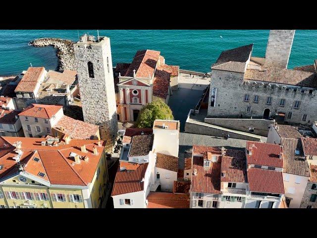 COTE D'AZUR | ANTIBES | FRANCE | DJI MAVIC AIR 3 CINE DRONE FOOTAGE