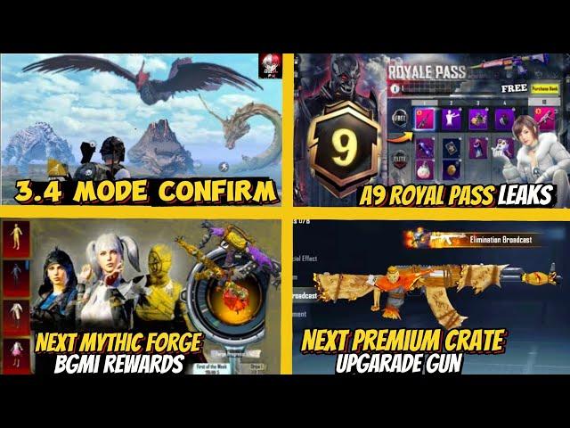  Bgmi 3.4 Update Helloween Mode | Next Premium Crate Upgrade Gun | A9 Royal Pass|Next Mythic Forge