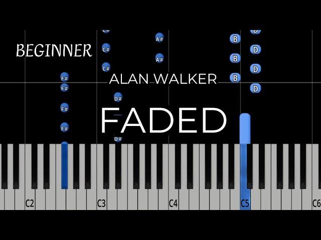 Alan Walker - Faded | Piano Tutorial (EASY)