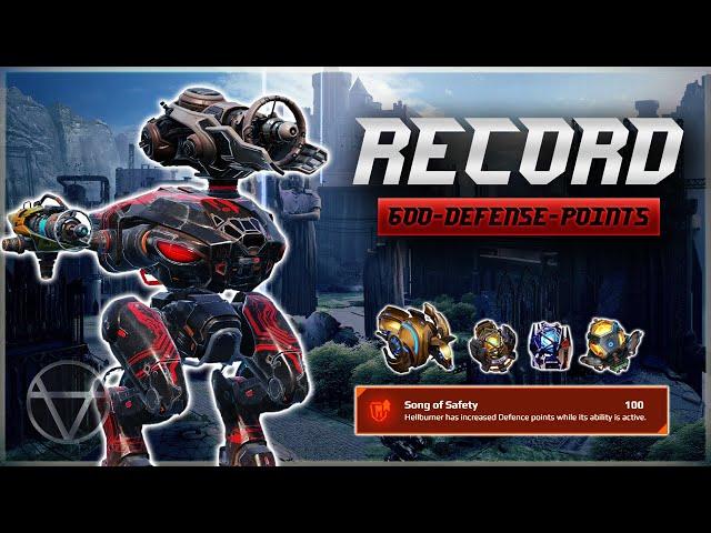 [WR]  WORLD RECORD? +600 Defense Points HELLBURNER w/ Armadillo – Mk3 Gameplay | War Robots