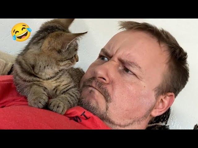 When you have a best friend named cat  funny Animals Moments 2024