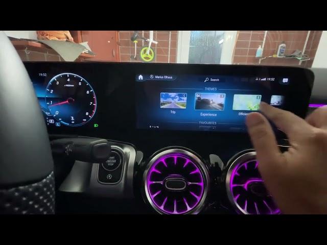 How to Change Dashboard Theme on Mercedes Central Media Display in Mercedes Benz MBUX