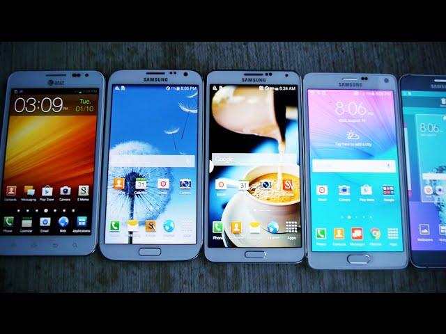 Samsung Galaxy Note 5 vs 4 vs 3 vs 2 vs 1 Drop Test!