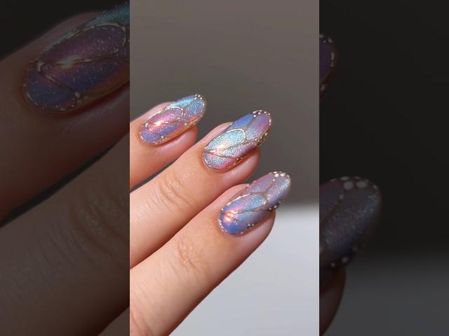 🫧 iridescent butterfly wing #nails #nailart #naildesign #nailpolish