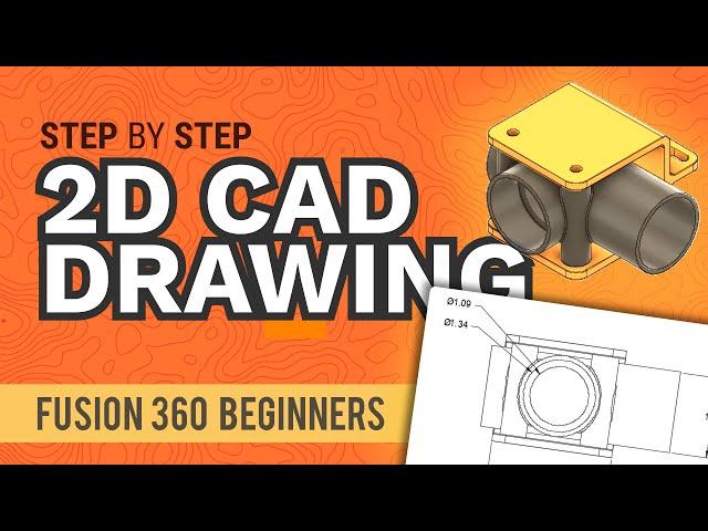 How to Create 2D Drawings in Fusion 360 (Beginners) - Learn Autodesk Fusion 360 in 30 Days: Day #26