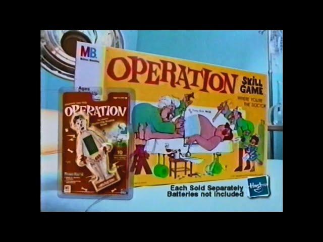 Operation by Milton Bradley (a division of Hasbro :( ) ad shown in 2000