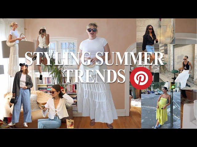 STYLING SUMMER TRENDS | pinterest inspired +  plus size / midsize + euro summer vibes | style school