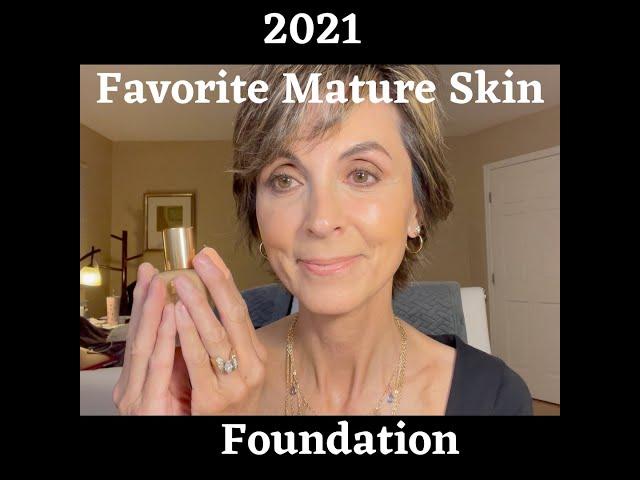 My New Favorite Foundation For Mature Skin For 2021| Foundation Over Sixty