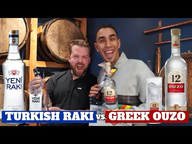 BRITISH LADS TRY TURKISH RAKI VS GREEK OUZO