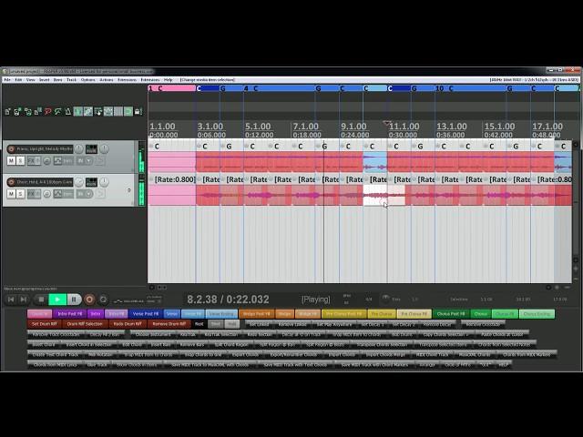 ReaTrak (REAPER Chord Track) Demo Decay all -D